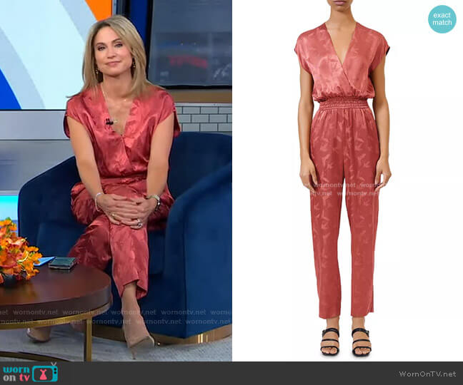 Maje Pera Jumpsuit worn by Amy Robach on Good Morning America