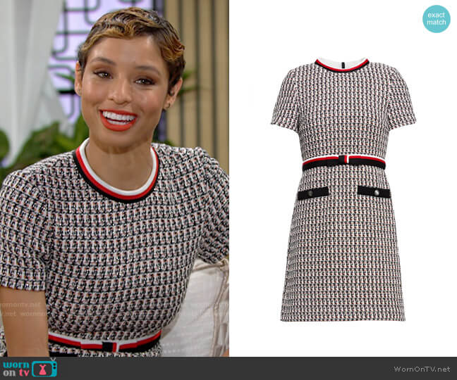 Maje Rivi Dress worn by Elena Dawson (Brytni Sarpy) on The Young and the Restless