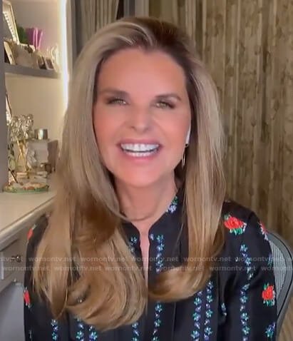 Maria’s floral print pleated dress on Today