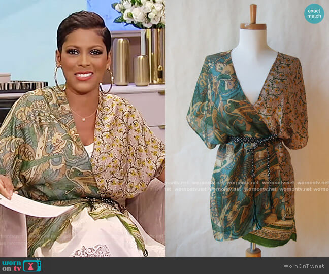 Maya's Ideas Wrap Blouse