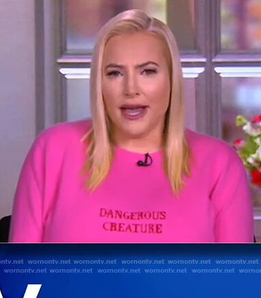 Meghan’s pink Dangerous Creature sweater on The View