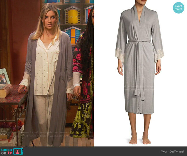 Natori Luxe Shangri-La Robe worn by Chelsea Grayson (Anneliese van der Pol) on Ravens Home