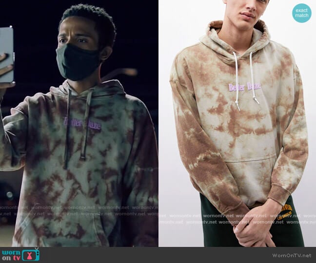 Pacsun Tie-Dyed Better Daze Hoodie worn by Micah West (Nicholas L. Ashe) on Queen Sugar