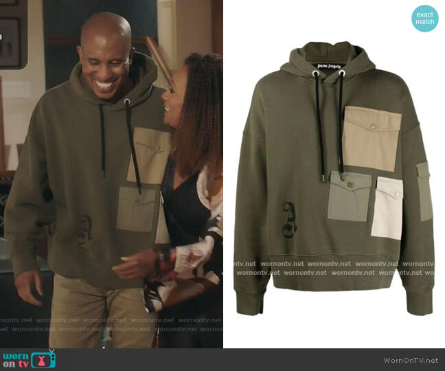 Palm Angels Juggler Pin Up Military Hoody worn by Gary Williams (Chris Redd) on Kenan
