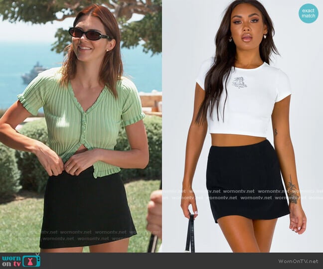 Princess Polly Selby Mini Skirt worn by Kendall Jenner on Keeping Up with the Kardashians