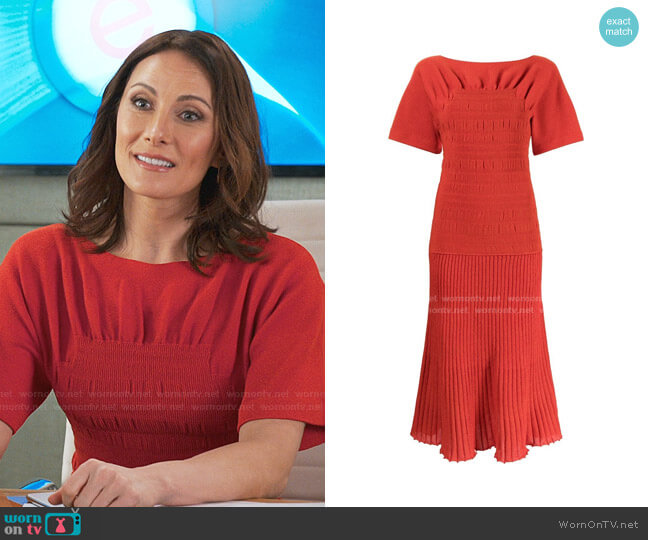 Proenza Schouler Smocked Knit Dress worn by Quinn (Laura Benanti) on Younger