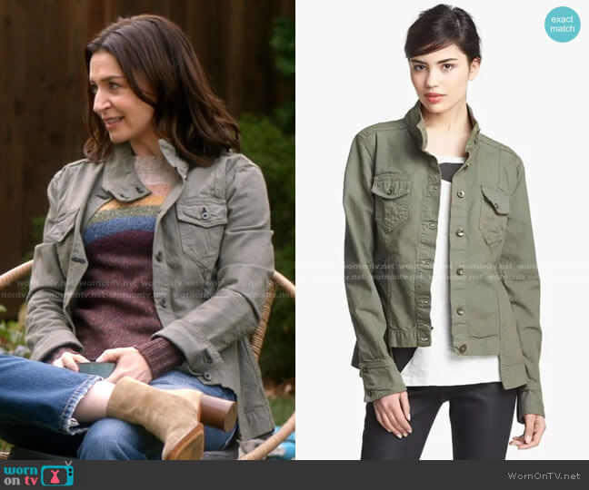 Rag & Bone Chamberlain Jacket worn by Amelia Shepherd (Caterina Scorsone) on Greys Anatomy