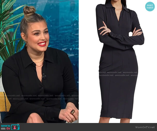 Rag & Bone Sabeen Shirtdress worn by Carissa Loethen Culiner on E! News