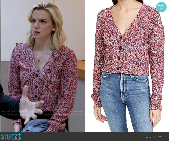 Rag & Bone Kara Cardigan worn by Sylvie Brett (Kara Killmer) on Chicago Fire