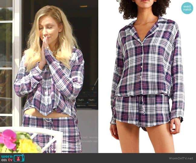 Rails Plaid Pajamas worn by Stephanie Hollman on The Real Housewives of Dallas