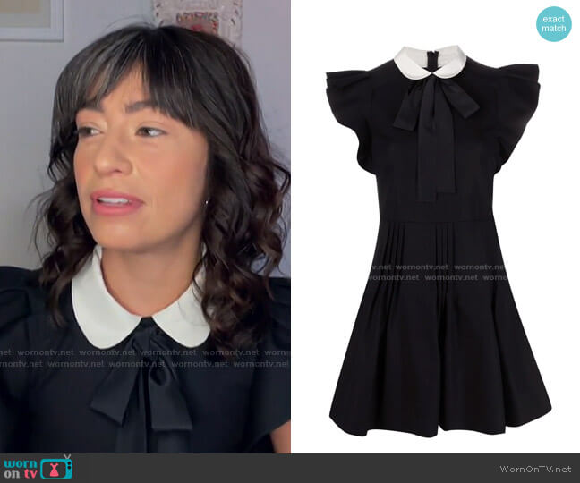RED Valentino Peter Pan Collar Flared Dress