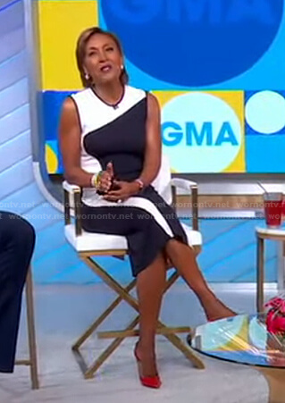 Robin’s wave colorblock dress on Good Morning America