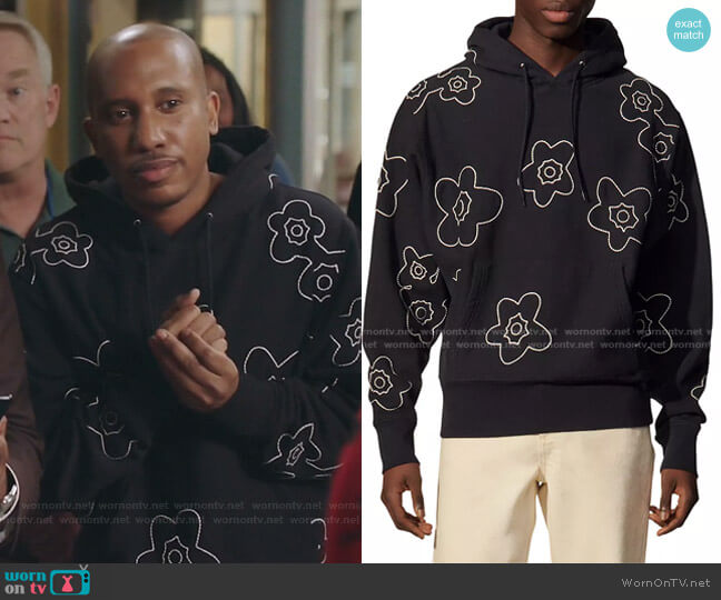 Sandro Flower Hoodie worn by Gary Williams (Chris Redd) on Kenan