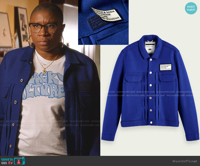 Scotch & Soda Wool Blend Trucker Jacket worn by Henrietta Wilson (Aisha Hinds) on 9-1-1