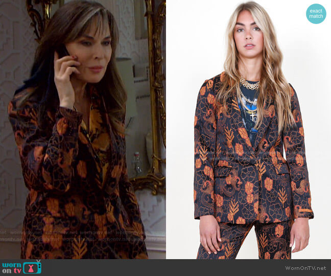 Scotch & Soda Classic Blazer worn by Kate Roberts (Lauren Koslow) on Days of our Lives