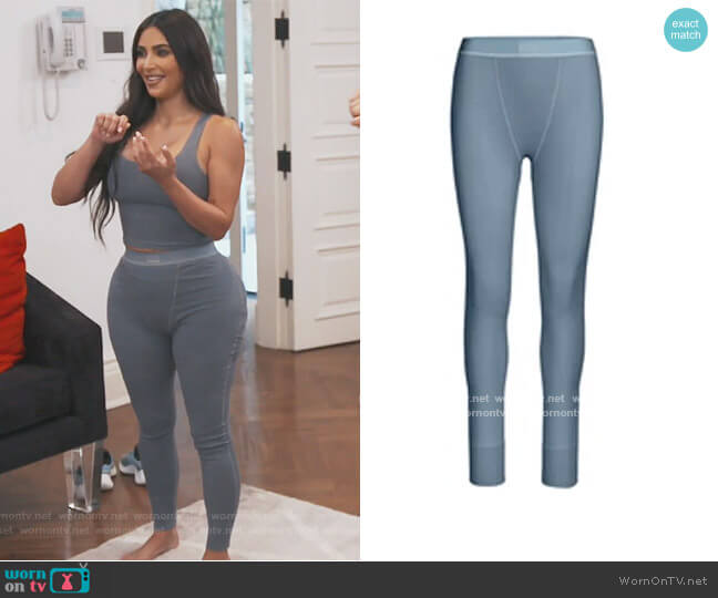 Skims Cotton Rib Leggings worn by Kim Kardashian on Keeping Up with the Kardashians