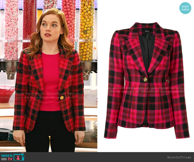 Smythe Duchess Patch Pocket Wool Blazer worn by Zoey Clarke (Jane Levy) on Zoeys Extraordinary Playlist