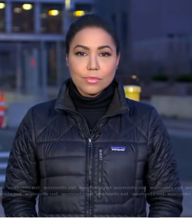 Stephanie Ramos’s black padded jacket on Good Morning America