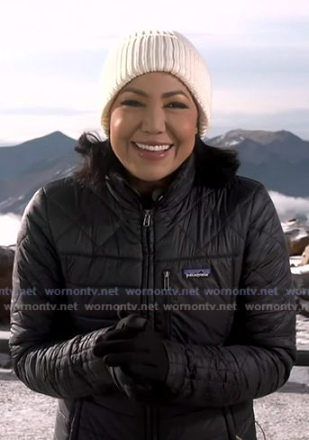 Stephanie Ramos’s black padded jacket on Good Morning America