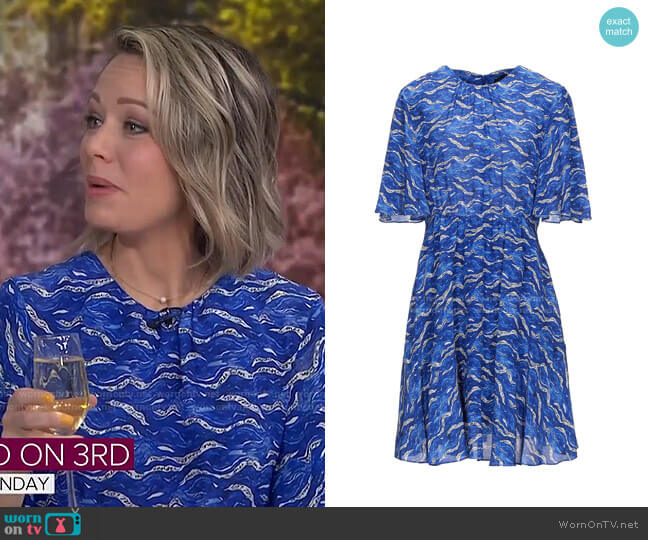 Tara Jarmon Raisin Dress worn by Dylan Dreyer on Today