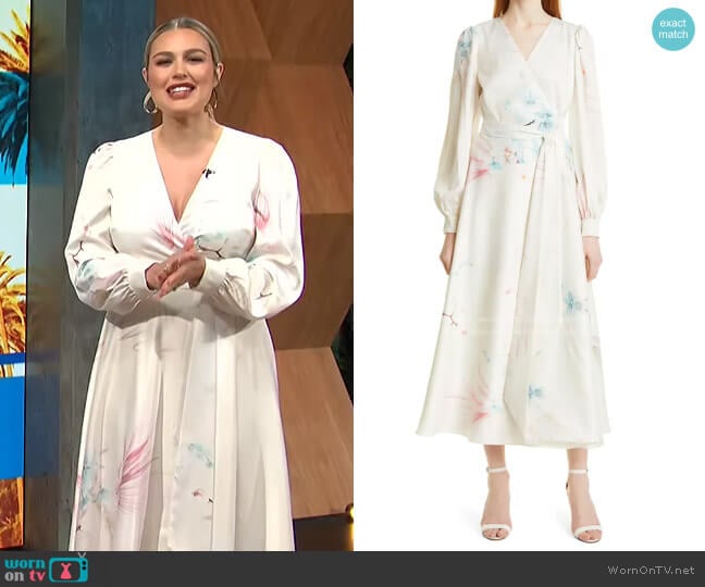 Ted Baker Floral Long Sleeve Maxi Dress worn by Carissa Loethen Culiner on E! News