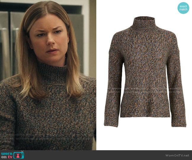 Theory Karenia Marled Cashmere Sweater worn by Nicolette Nevin (Emily VanCamp) on The Resident