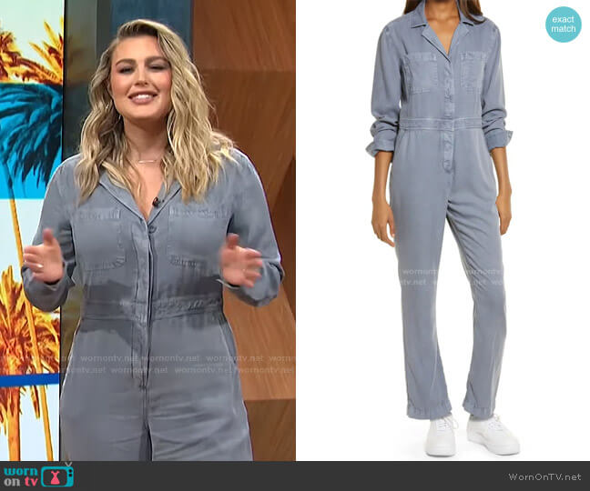 Treasure & Bond Utility Boilersuit worn by Carissa Loethen Culiner on E! News