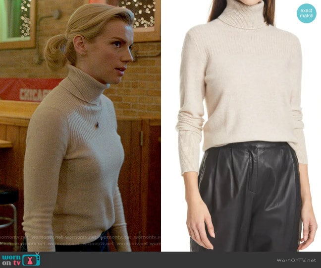 Veronica Beard Kressy Sweater in Oatmeal worn by Sylvie Brett (Kara Killmer) on Chicago Fire