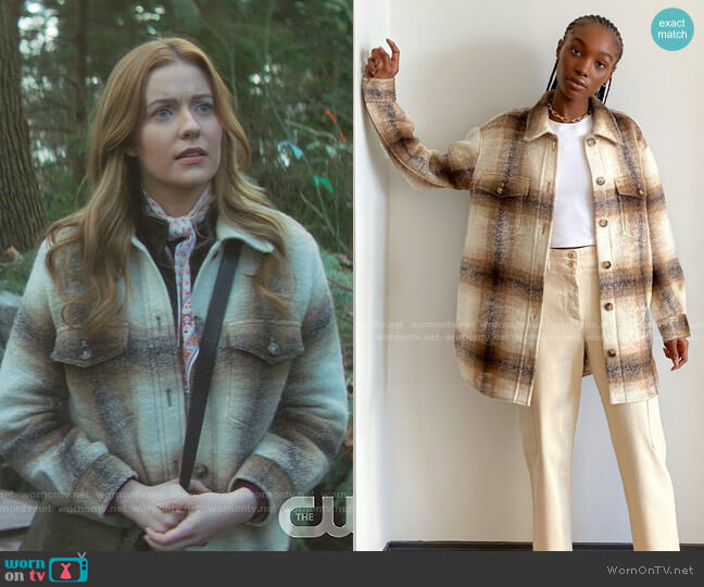 Wilfred Free Ganna Jacket in Espace Mocha worn by Nancy Drew (Kennedy McMann) on Nancy Drew