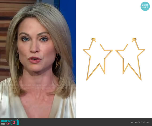 Accessory Concierge A Star is Born Earrings worn by Amy Robach on Good Morning America