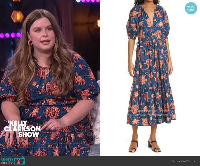 A.L.C. Mischa Tiered Floral-Print Maxi Dress