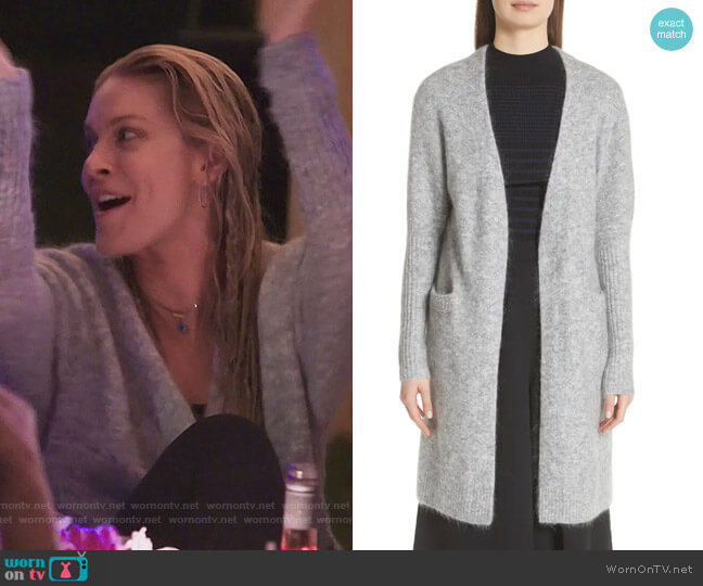 Acne Studios Raya Long Mohair Blend Cardigan worn by Leah McSweeney on The Real Housewives of New York City