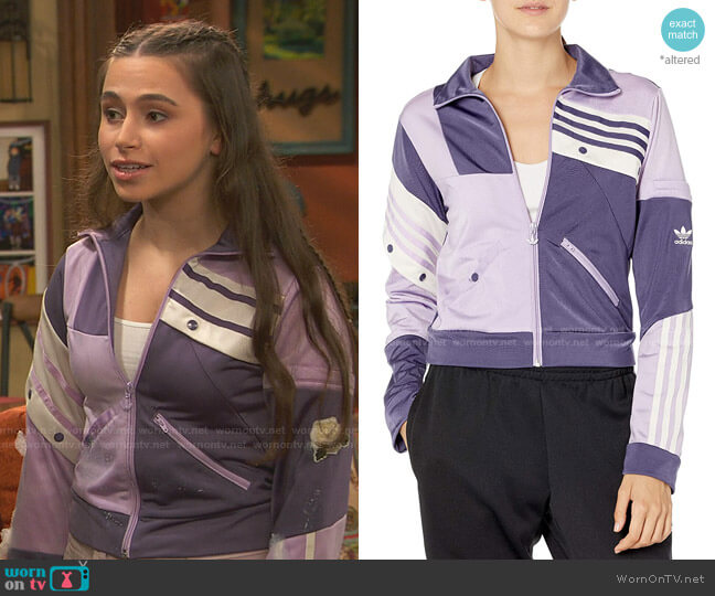 Adidas Danielle Cathari Track Top worn by Tess O'Malley (Sky Katz) on Ravens Home