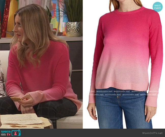Alice + Olivia Gleeson Dip-Dye Pullover worn by Chelsea Grayson (Anneliese van der Pol) on Ravens Home
