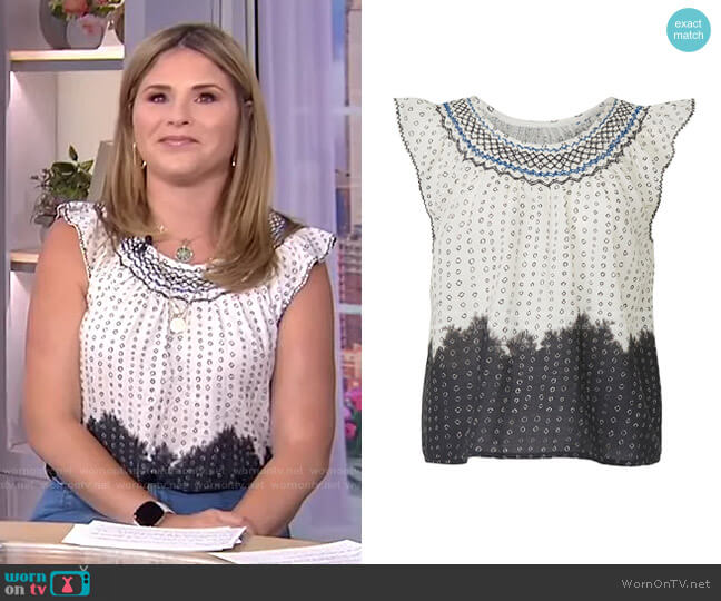 Apiece Apart Manzanilla Top worn by Jenna Bush Hager on Today