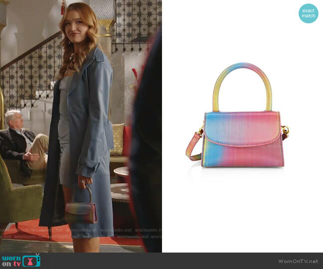 By Far Mini Rainbow Leather Top Handle Bag worn by Kirby Anders (Maddison Brown) on Dynasty