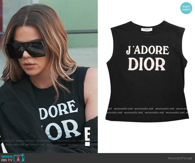 Dior Jadore Tank worn by Khloe Kardashian on Keeping Up with the Kardashians