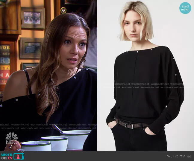 All Saints Eli Sweater worn by Ava Vitali (Tamara Braun ) on Days of our Lives