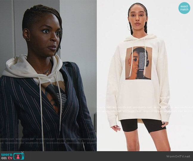 Forever 21 Henry Jones Art Graphic Hoodie worn by Vanessa Johnson (Samantha Marie Ware) on All Rise
