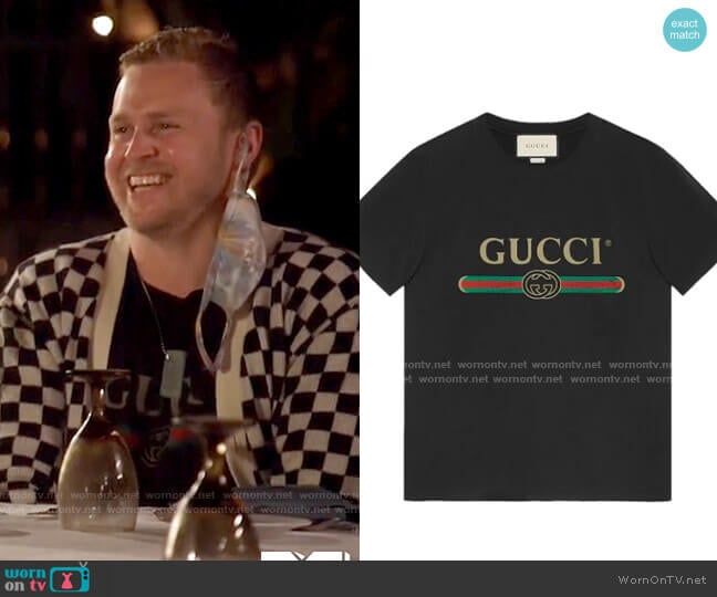 Gucci Gucci Print Washed T-shirt worn by Spencer Pratt (Spencer Pratt) on The Hills New Beginnings