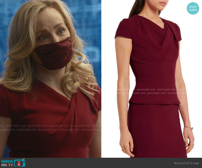 Roland Mouret Hato Top worn by Marissa Morgan (Geneva Carr) on Bull