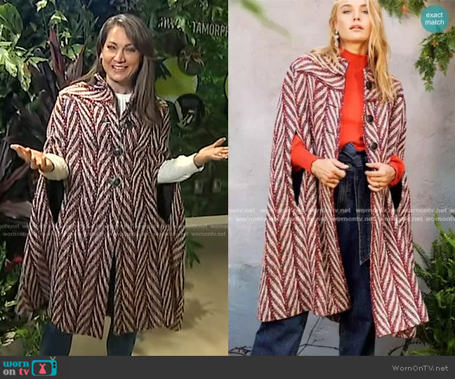 Happy x Nature In-Town Cape worn by Ginger Zee on Good Morning America