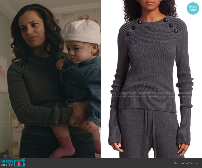 Isabel Marant Etoile Koyle Sweater worn by Grace Stone (Athena Karkanis) on Manifest
