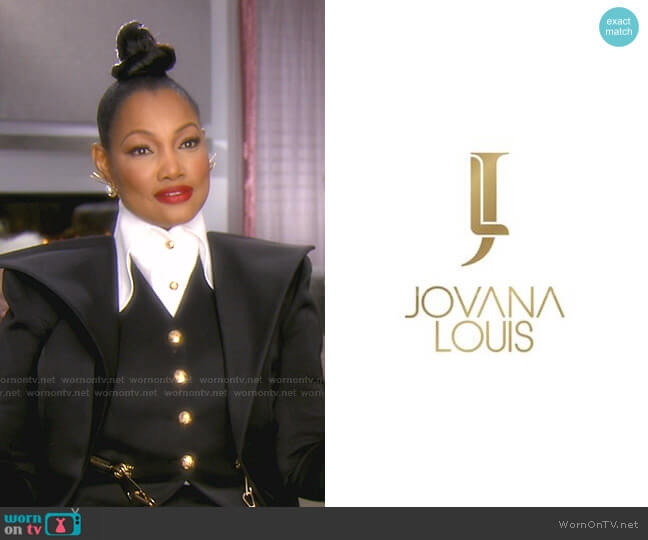 Jovana Louis Three Piece Suit worn by Garcelle Beauvais on The Real Housewives of Beverly Hills
