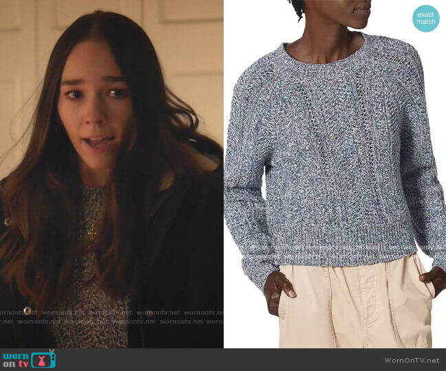 Joie Kamryn Marled Crewneck Sweater worn by Angelina Meyer (Holly Taylor ) on Manifest