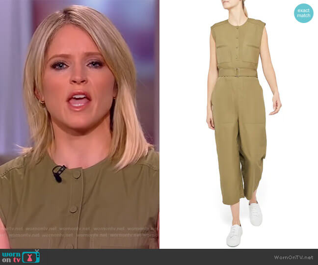 Theory Belted Cargo Jumpsuit worn by Sara Haines on The View
