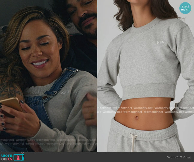 Kith Kith Women Lynn Cropped Crew worn by Emily Lopez (Jessica Camacho) on All Rise