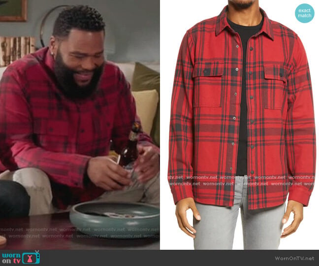 Ksubi Paradox Plaid Long Sleeve Flannel Button-Up Shirt worn by Andre Johnson (Anthony Anderson) on Black-ish