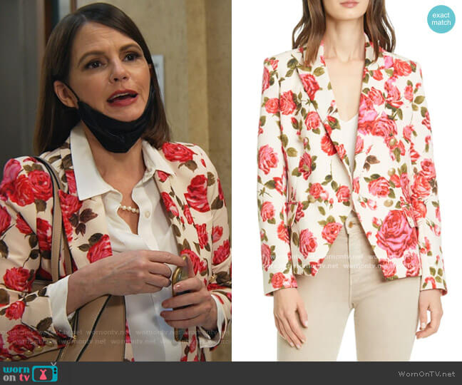 L'Agence Kenzie Blazer worn by Maggie Palmer (Suzanne Cryer) on All Rise