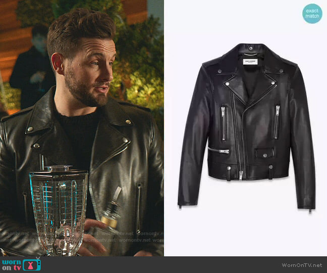 Saint Laurent Leather Moto Jacket